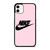 NIKE PINK LOGO iPhone 11 Case