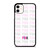 PINK VICTORIA'S SECRET LOGO iPhone 11 Case