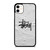 STUSSY LOGO ICON WHITE iPhone 11 Case
