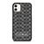 COACH NEW YORK LOGO PATTERN BLACK iPhone 11 Case