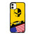 CORVETTE RACING LOGO SKULL USA FLAG iPhone 11 Case