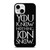 GAME OF THRONES KNOW NOTHING JON SNOW black rubber iPhone 13 Mini Case