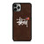 STUSSY X AMERICAN FLAG BROWN SUEDE iPhone 11 Pro Max Case