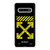 OFF WHITE LOGO YELLOW STRIPE Samsung Galaxy S10 Case