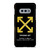 OFF WHITE YELLOW LOGO X APPLE Samsung Galaxy S10 Case