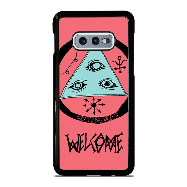 WELCOME SKATEBOARDS LOGO PINK Samsung Galaxy S10 Case