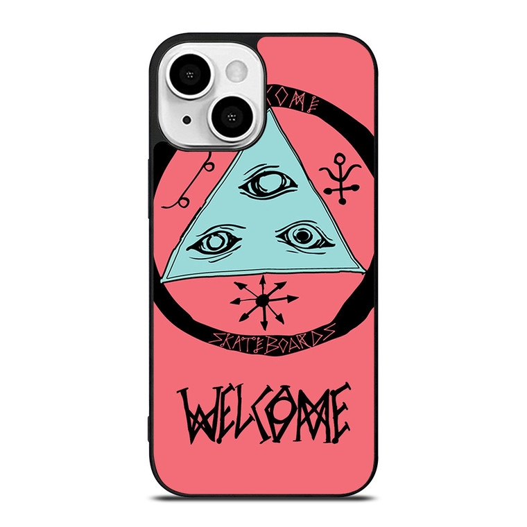 WELCOME SKATEBOARDS LOGO PINK iPhone 13 Mini Case