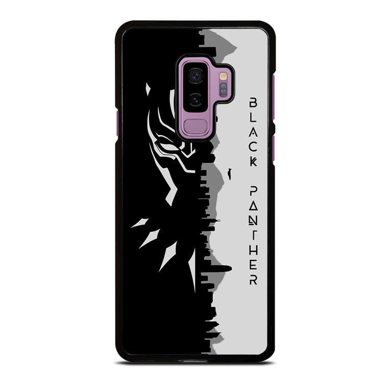 BLACK PANTHER BLACK WHITE FAN ART Samsung Galaxy S9 Plus Case