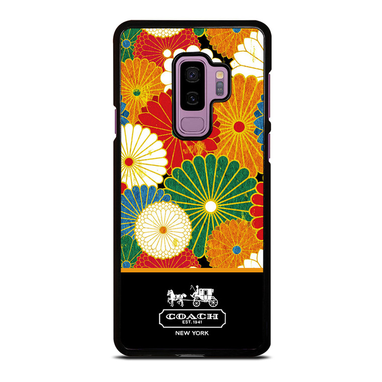 COACH NEW YORK COLORFUL FLORAL LOGO Samsung Galaxy S9 Plus Case