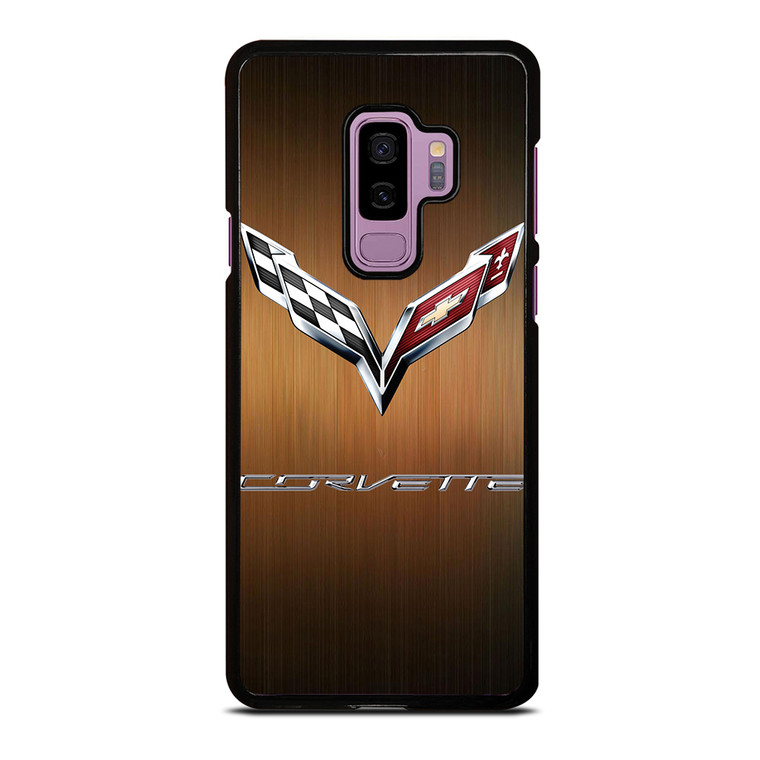 CORVETTE WOODEN LOGO Samsung Galaxy S9 Plus Case