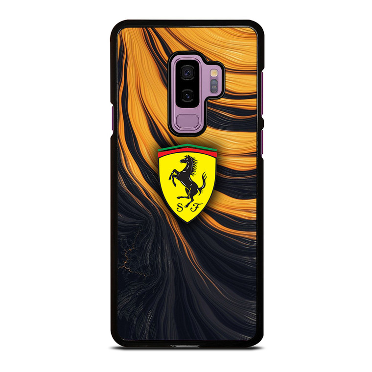 FERRARI LOGO YELLOW LIQUID Samsung Galaxy S9 Plus Case