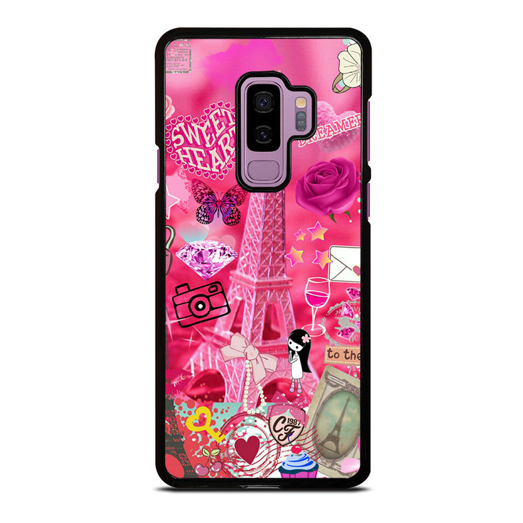 PINK PARIS CUTE Samsung Galaxy S9 Plus Case