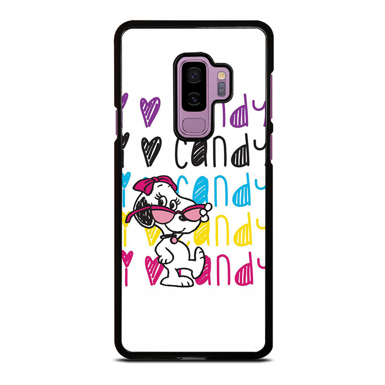 SNOOPY I LOVE CANDY Samsung Galaxy S9 Plus Case