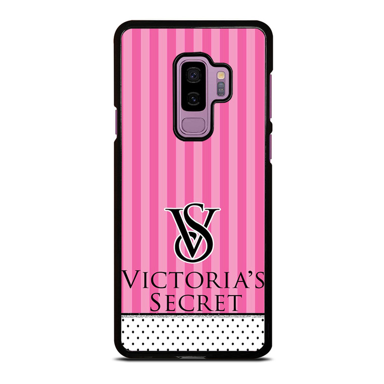 VICTORIA'S SECRET LOGO POLKADOT STRIPE Samsung Galaxy S9 Plus Case