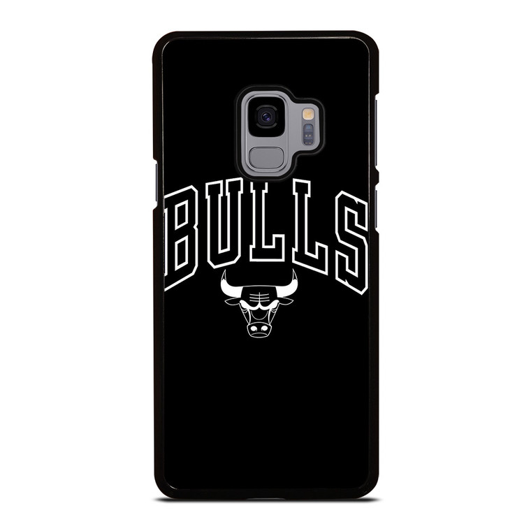 CHICAGO BULLS LOGO BLACK Samsung Galaxy S9 Case