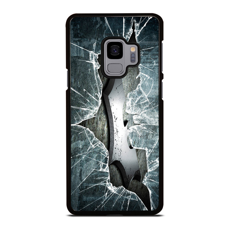 CRACKED OUT GLASS BATMAN THE DARK KNIGHT 2 Samsung Galaxy S9 Case