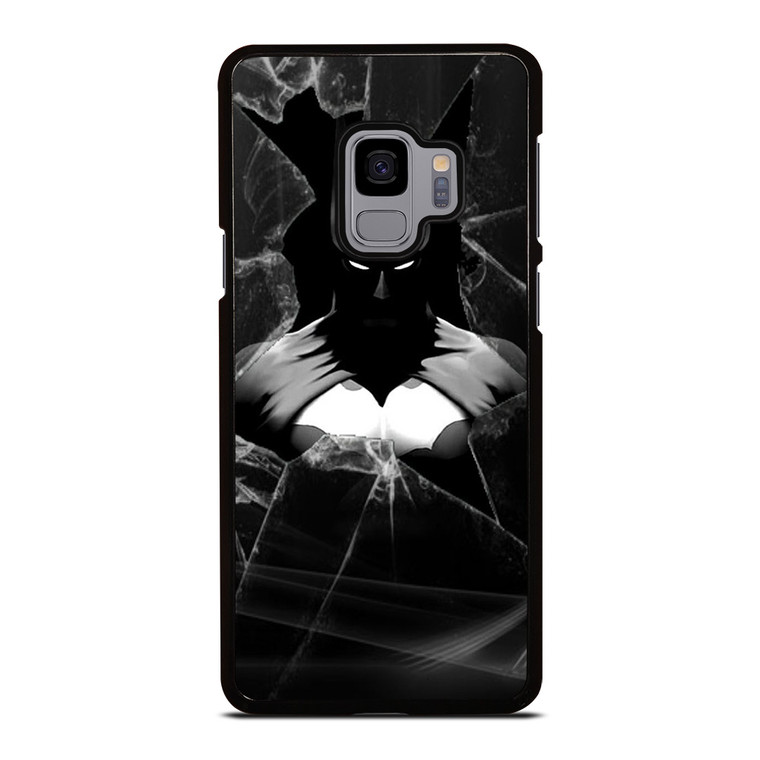 CRACKED OUT GLASS BATMAN THE DARK KNIGHT 3 Samsung Galaxy S9 Case