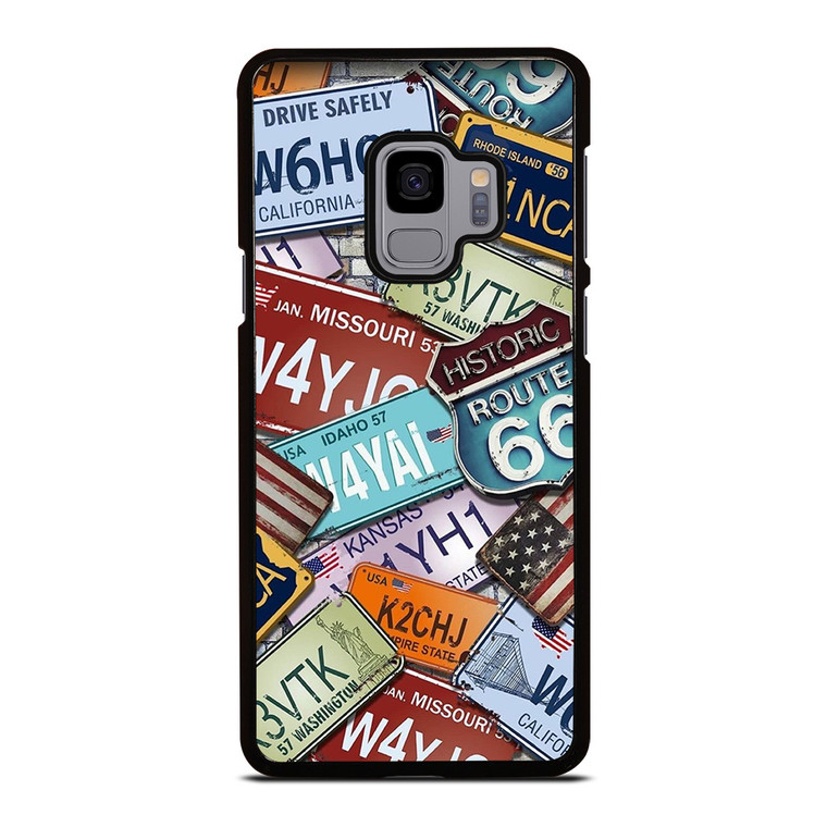 HISTORICAL ROUTE 66 NUMBER PLATE Samsung Galaxy S9 Case