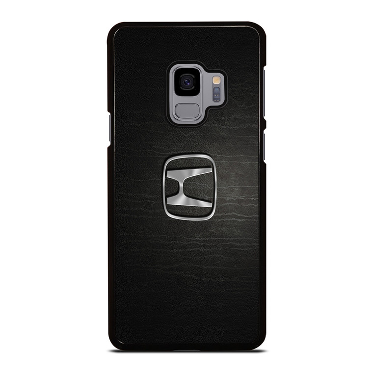 HONDA CHROME LOGO LEATHER Samsung Galaxy S9 Case