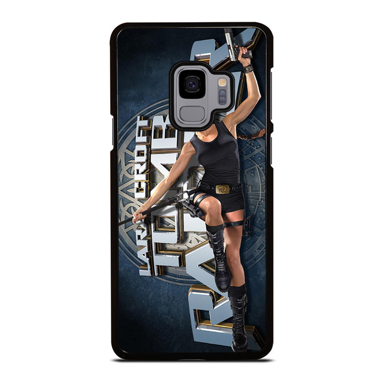 LARA CROFT TOMB RAIDER iPhone XR Plastic Black Samsung Galaxy S9 Case
