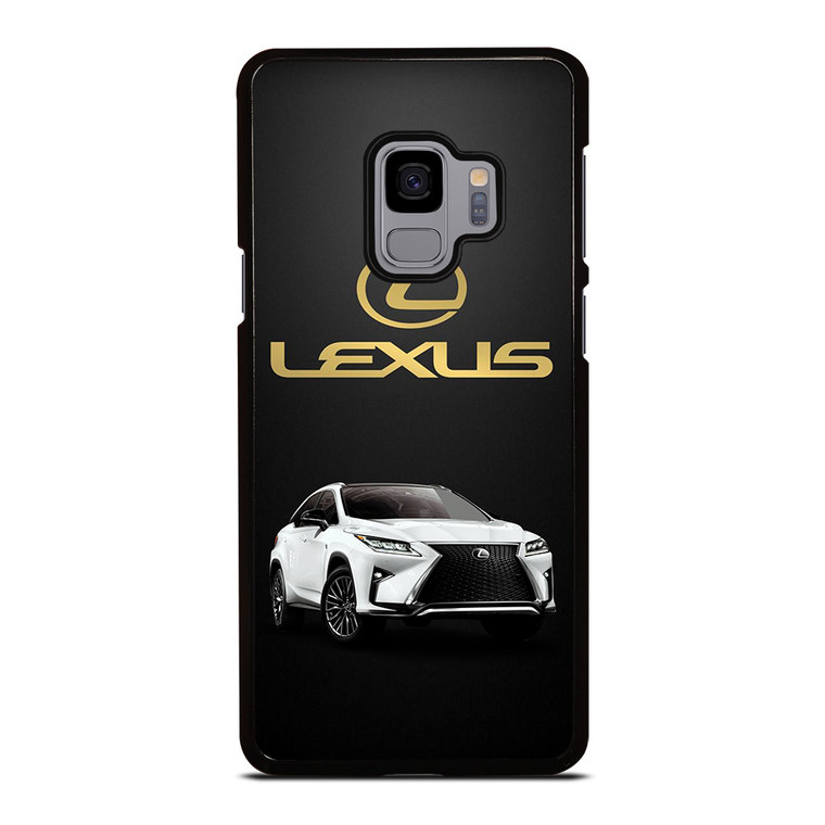 LEXUS WHITE CAR GOLD LOGO Samsung Galaxy S9 Case