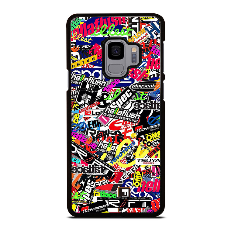 MOTOCROSS MX STICKER BOMB Samsung Galaxy S9 Case