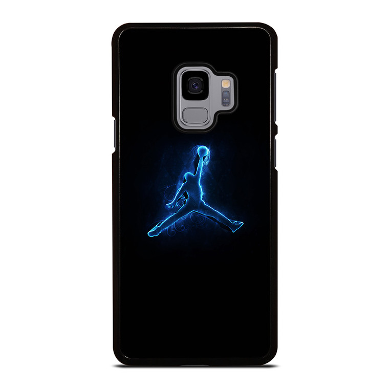 NIKE AIR JORDAN LOGO BLUE LIGHT Samsung Galaxy S9 Case