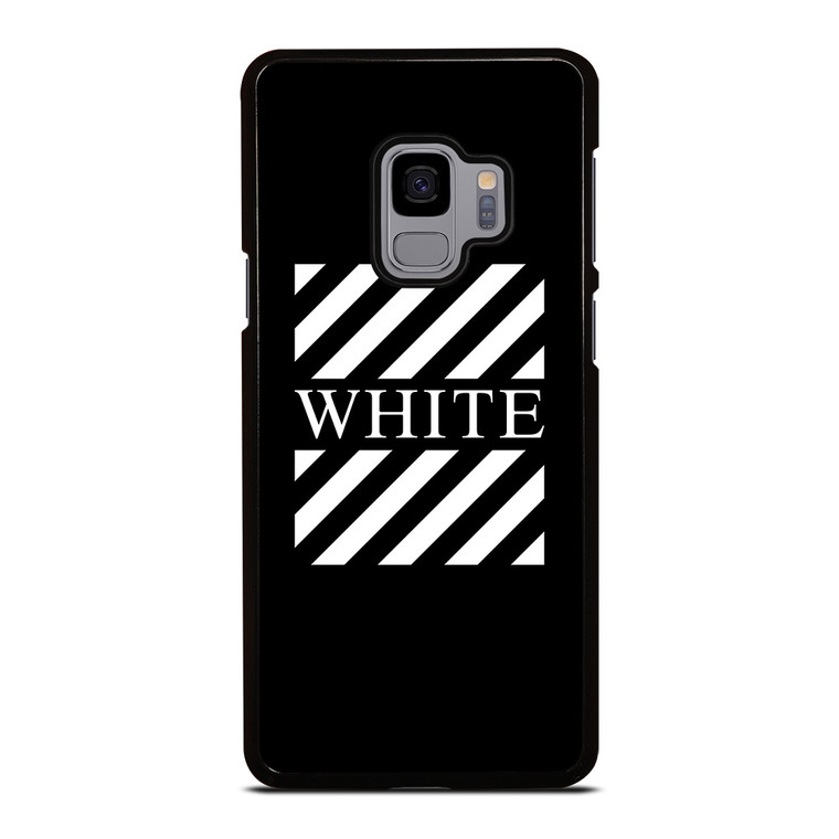 OFF WHITE LOGO CENTER STRIPE Samsung Galaxy S9 Case