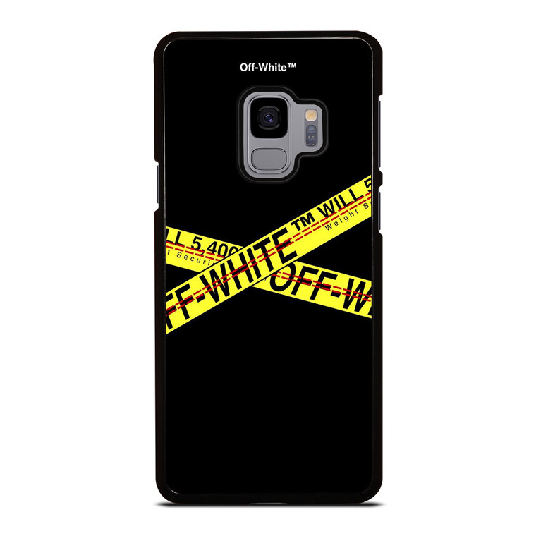 OFF WHITE LOGO STRIP Samsung Galaxy S9 Case