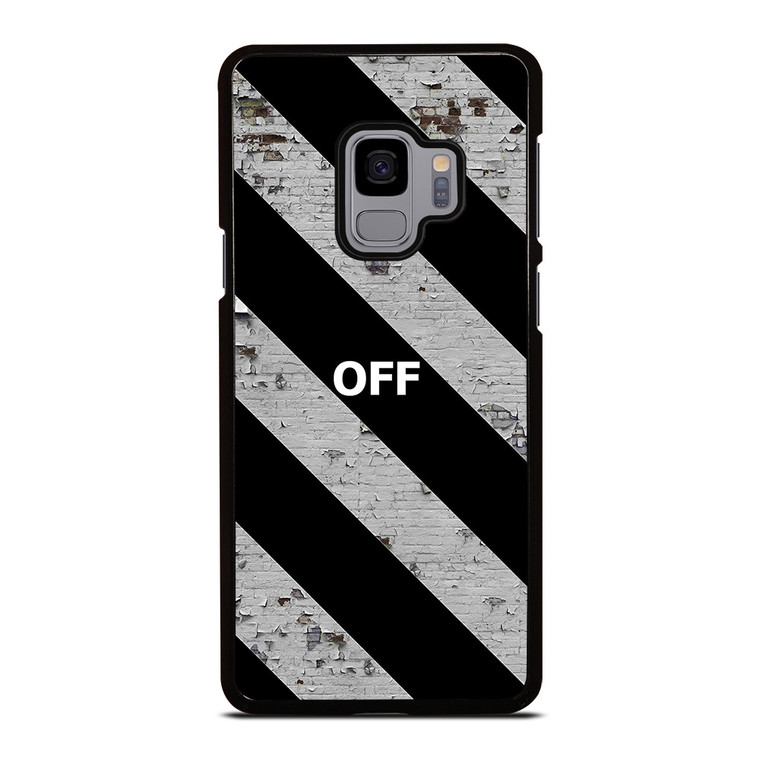 OFF WHITE LOGO STRIPE Samsung Galaxy S9 Case