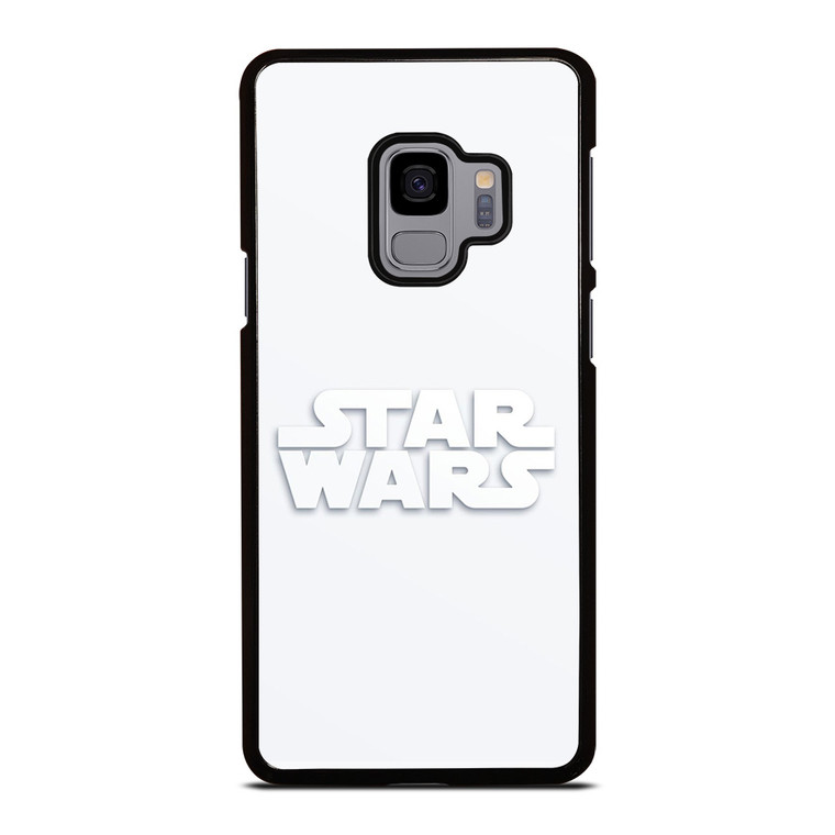 STARWARS LOGO WHITE Samsung Galaxy S9 Case