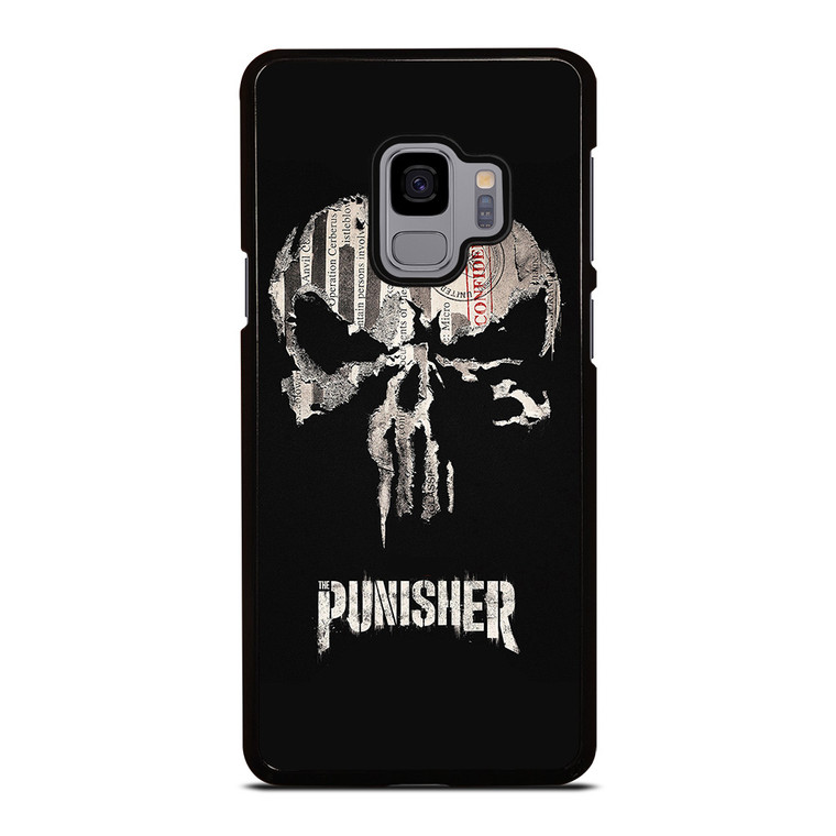 THE PUNISHER SKULL PAPER EFFECT ARTWORK Samsung Galaxy S9 Case