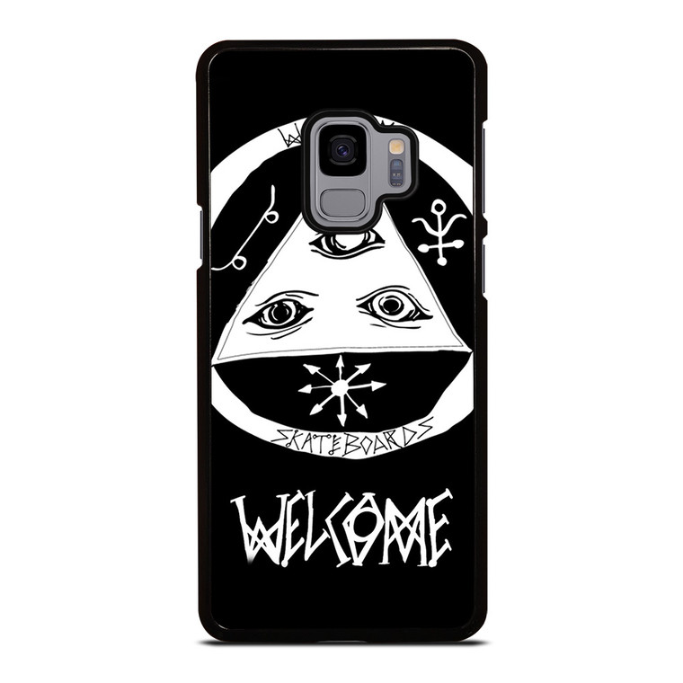 WELCOME SKATEBOARDS LOGO BLACK Samsung Galaxy S9 Case