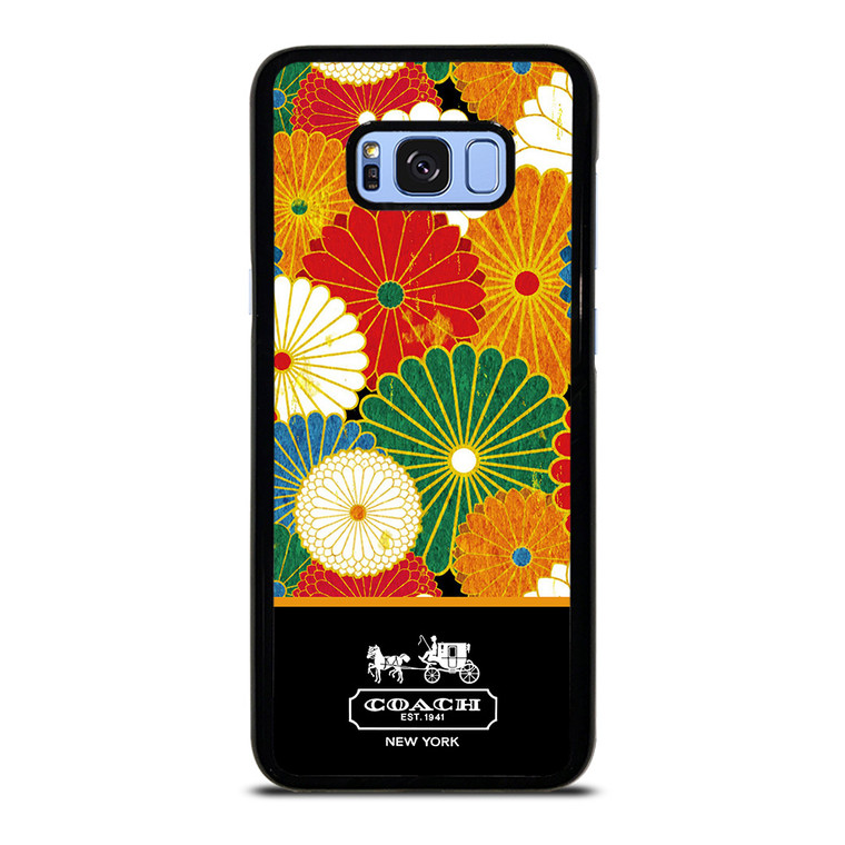 COACH NEW YORK COLORFUL FLORAL LOGO Samsung Galaxy S8 Plus Case