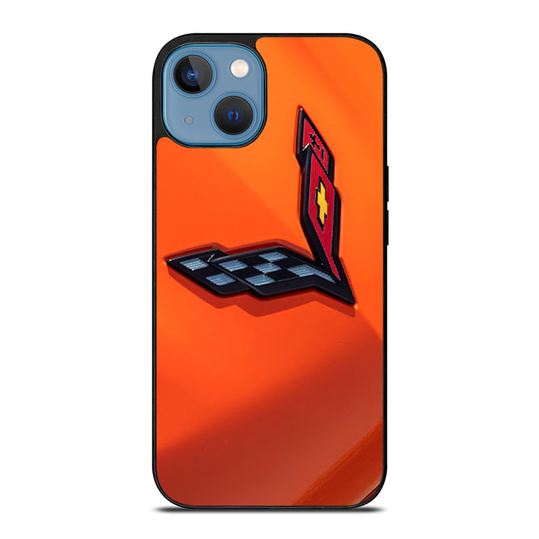 CORVETTE ORANGE LOGO iPhone 13 Case