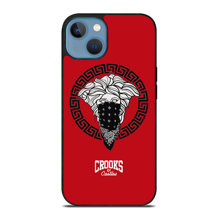 CROOK AND CASTLES BANDANA RED iPhone 13 Case