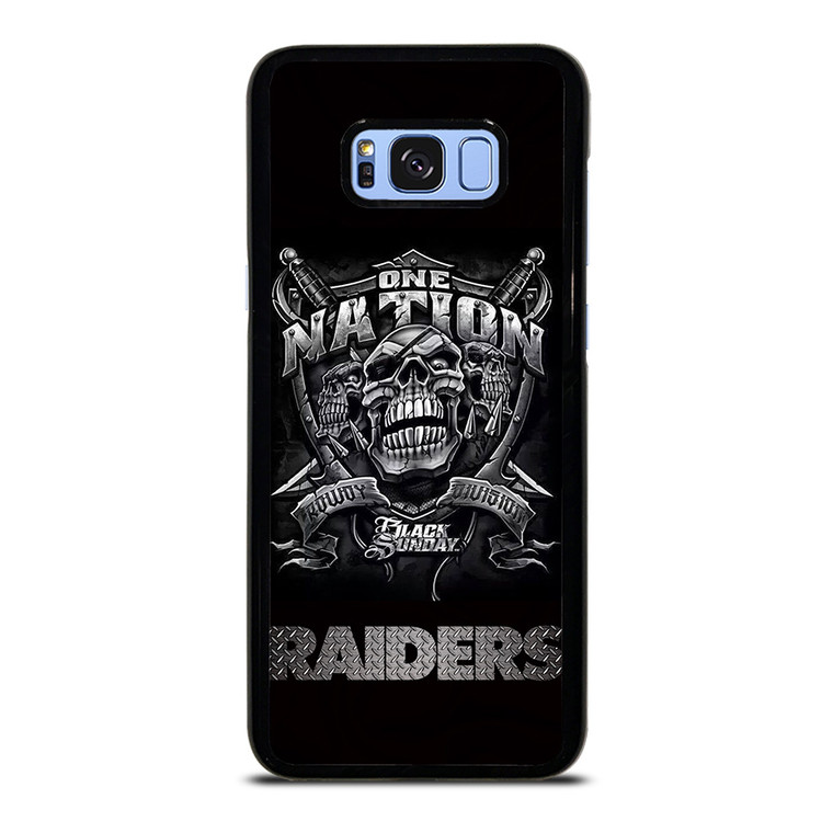 OAKLAND RAIDERS BLACK ONE NATION Samsung Galaxy S8 Plus Case