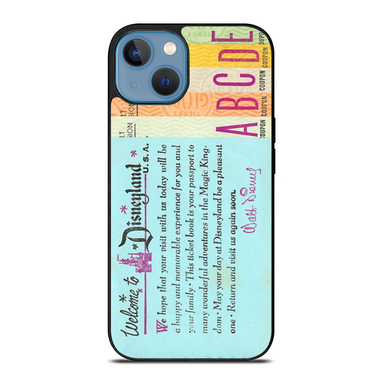 DISNEY WORLD TICKET BOOK iPhone 13 Case