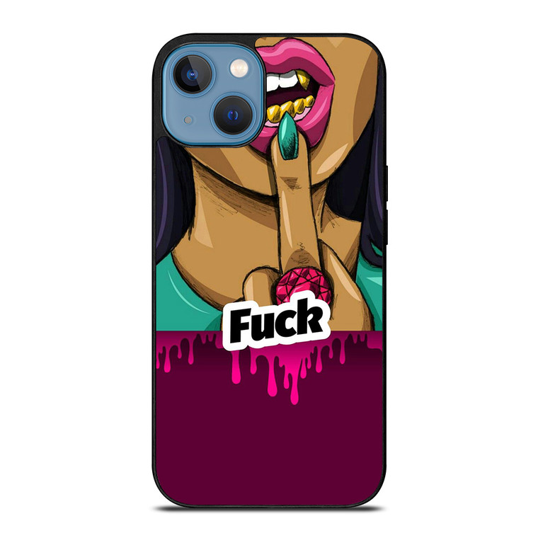 DOPE FUCK GIRL VIOLET iPhone 13 Case