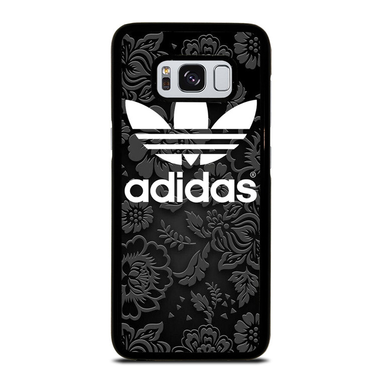 ADIDAS LOGO BLACK FLORAL Samsung Galaxy S8 Case