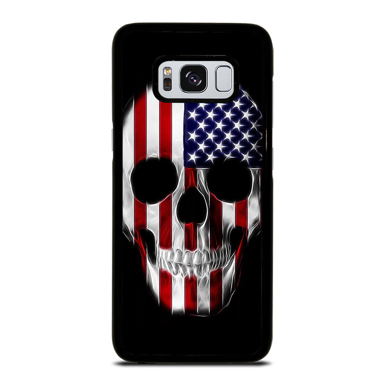 AMERICAN FLAG SKULL METAL Samsung Galaxy S8 Case