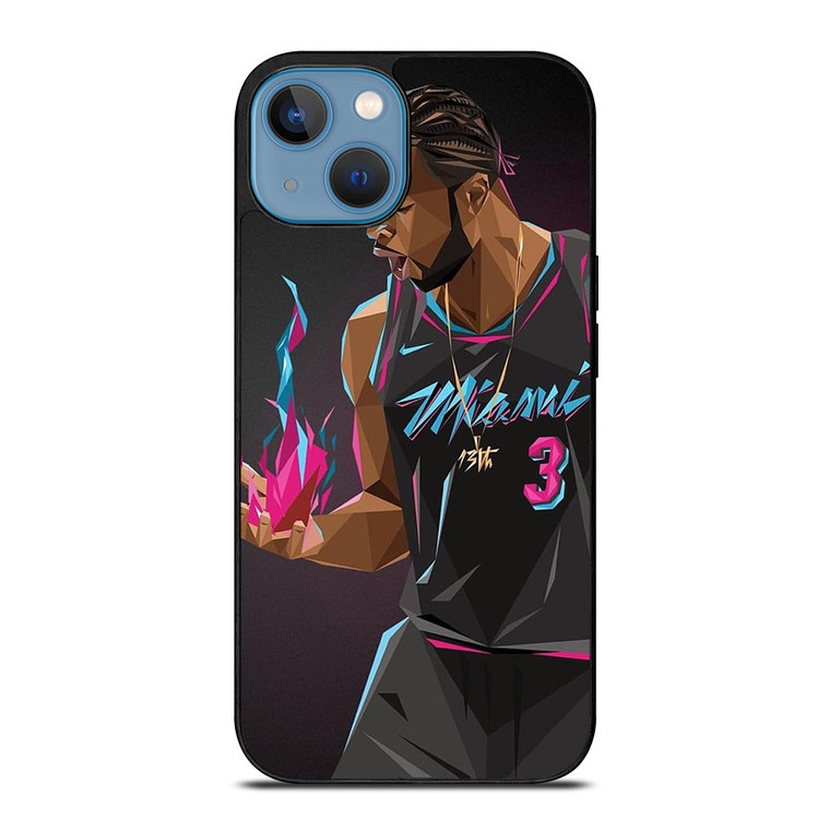 DWYANE WADE MIAMI HEAT ART iPhone 13 Case