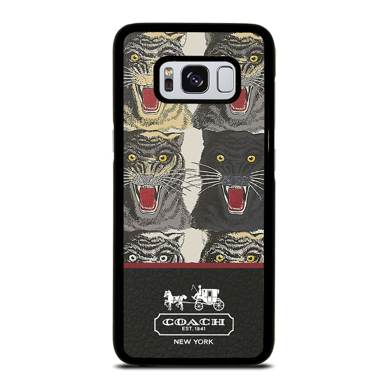 COACH NEW YORK TIGER FACE PATTERN Samsung Galaxy S8 Case