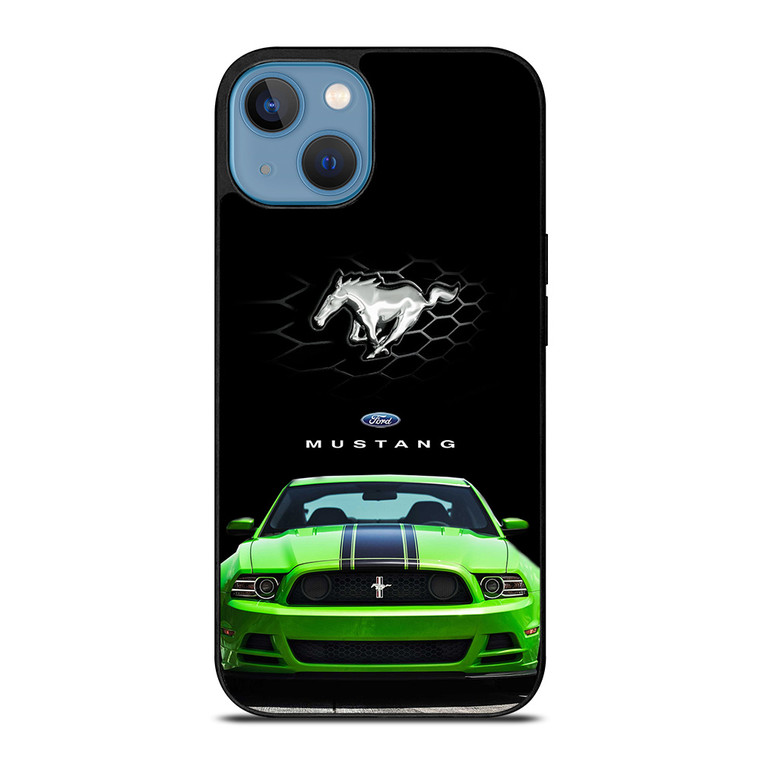 FORD MUSTANG CAR GREEN iPhone 13 Case