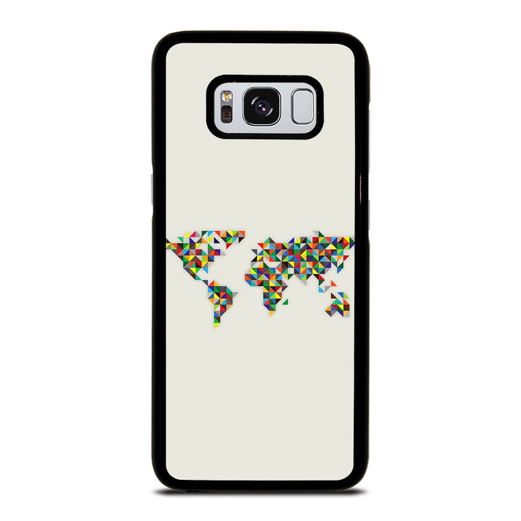 MINIMALISTIC WORLD MAP Samsung Galaxy S8 Case
