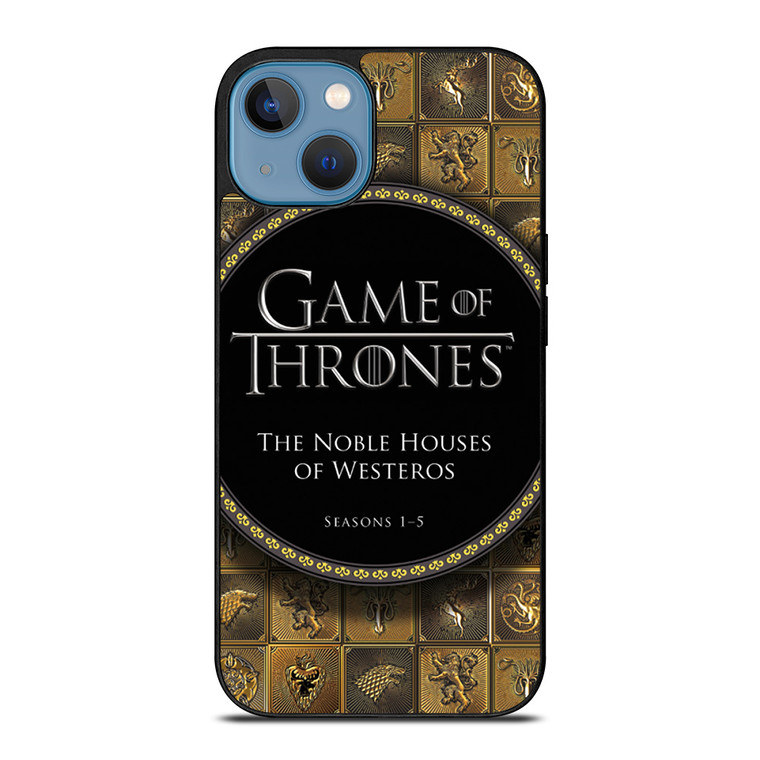 GAME OF THRONES THE NOBLE HOUSES OF WESTEROS iPhone 13 Case
