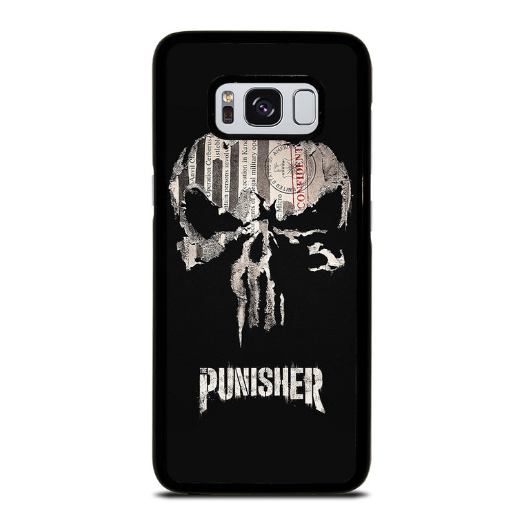THE PUNISHER SKULL PAPER EFFECT ARTWORK Samsung Galaxy S8 Case