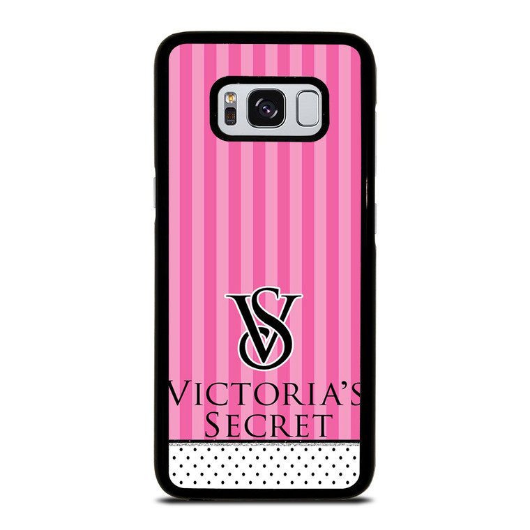 VICTORIA'S SECRET LOGO POLKADOT STRIPE Samsung Galaxy S8 Case