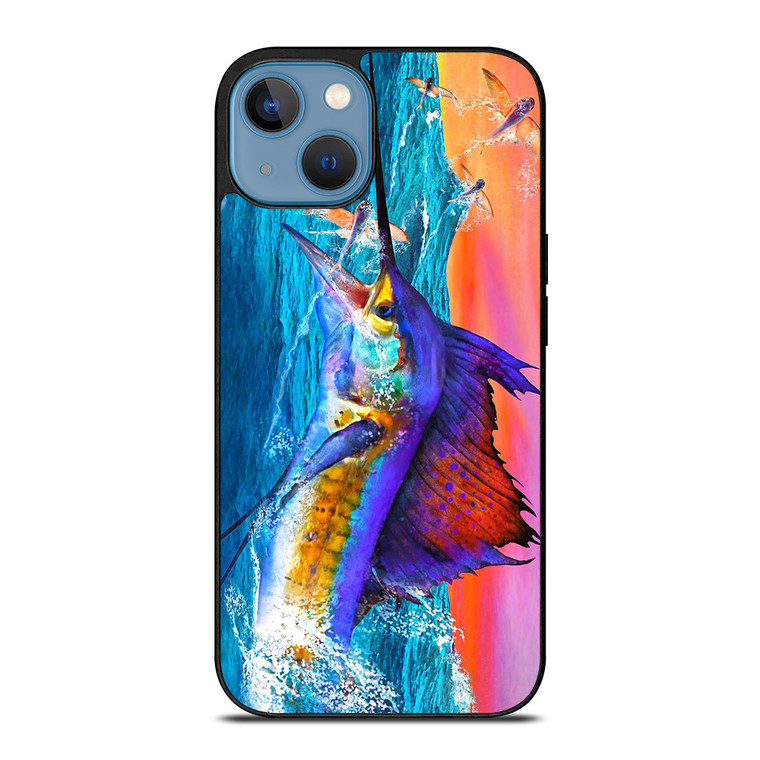 GUY HARVEY ISLAND MARLIN BOAT 2 iPhone 13 Case