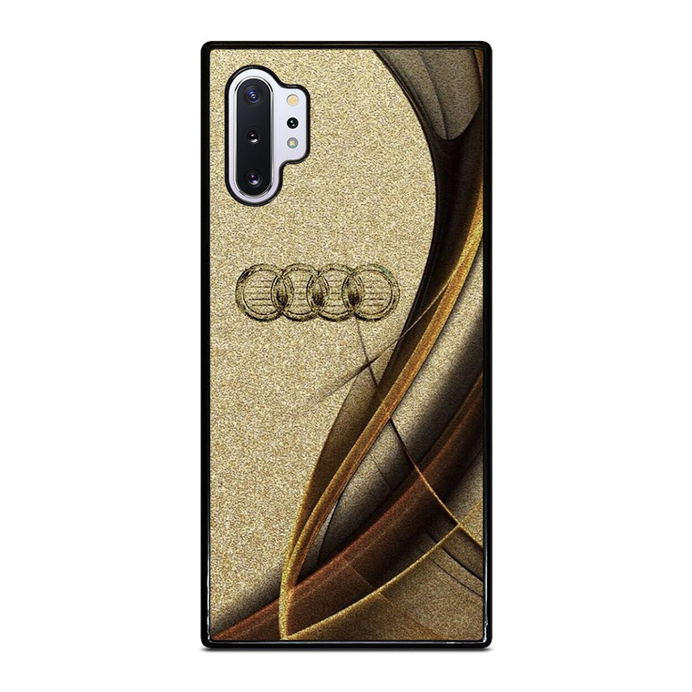 AUDI LOGO ELEGAN GOLD TEXTURE Samsung Galaxy Note 10 Plus Case